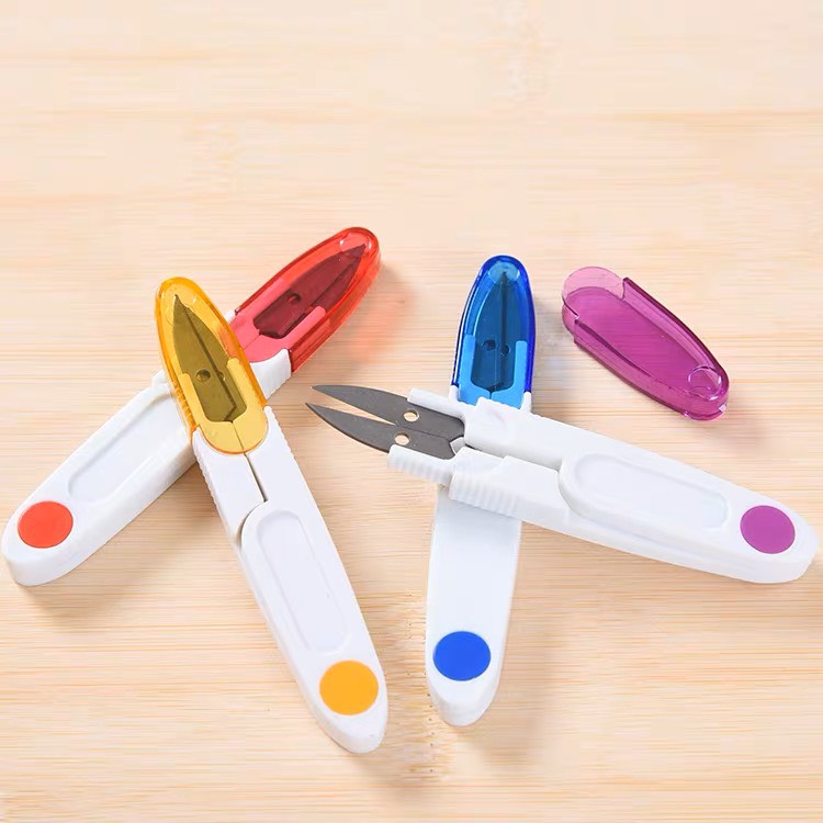 Kéo cắt len sợi, cắt chỉ có nắp đậy an toàn
