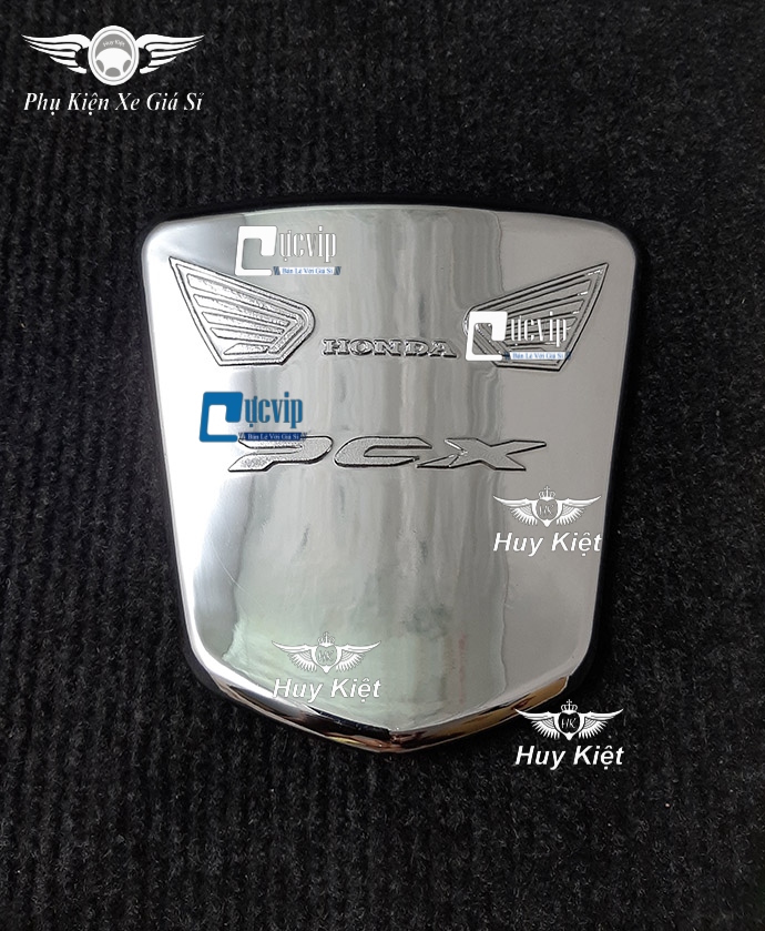 Ốp Nắp Xăng PCX 2014 - 2017 Xi Inox, Mạ Crom MS3190