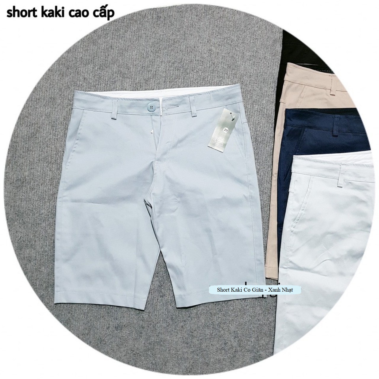 [HCM]QUẦN SHORT KAKI NAM CO GIÃN FORM ÔM CAO CẤP