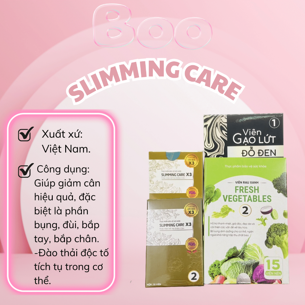 Giảm Cân Slimming Care Slimaura X3 - Phiên Bản Cải Tiến 2025