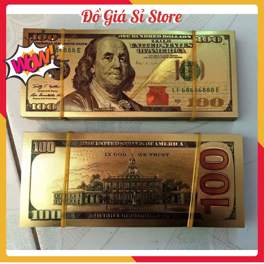 COMBO 10 TỜ LA MỸ MẠ VÀNG ( 2 ĐÔ - 100 ĐÔ )