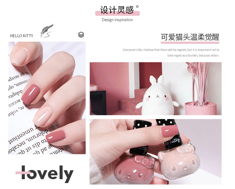 [HCM]Sơn móng tay mau khô Hello Kitty 12ml (sơn thường không hơ đèn)