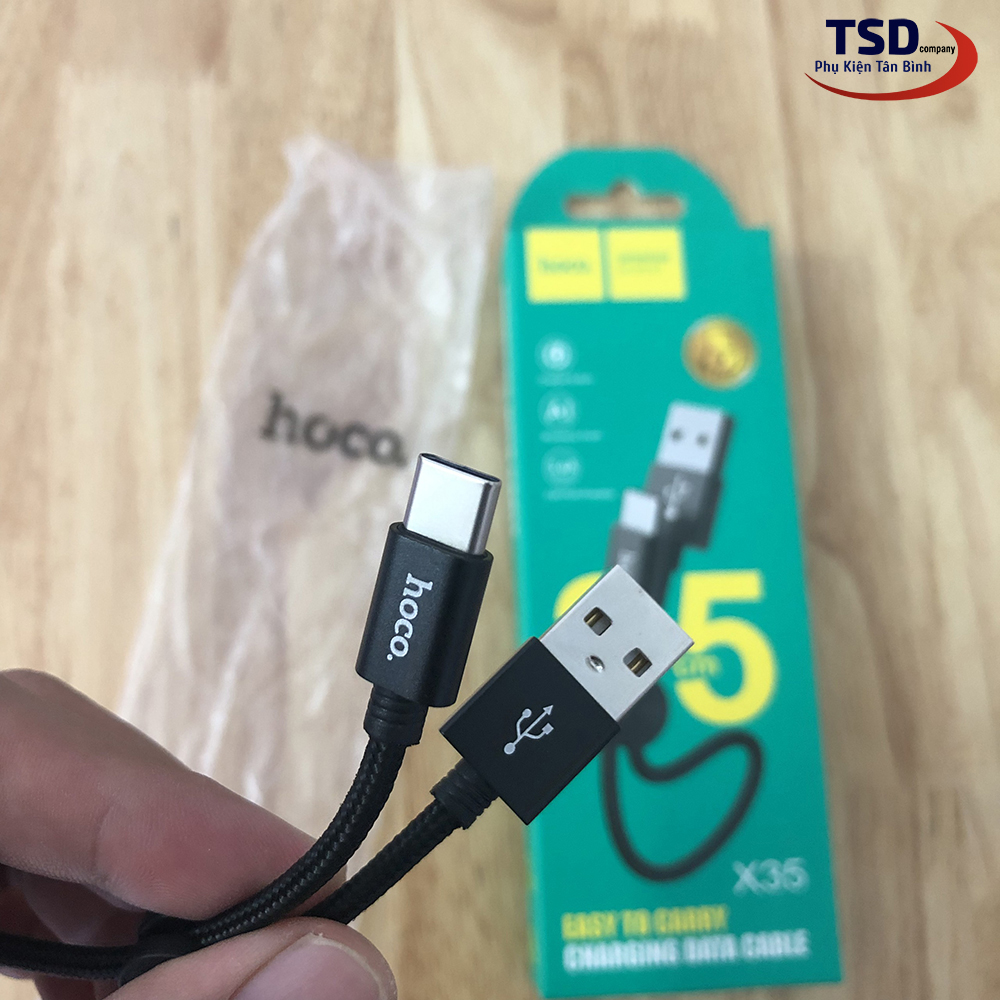 Genuine Hoco X35 Type C Quick Charge Cable Long 25CM