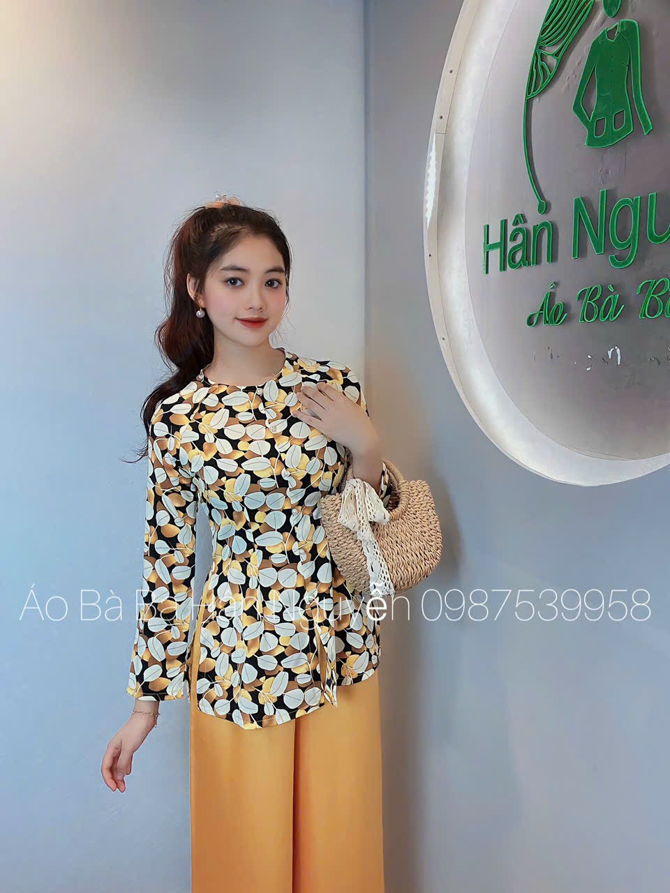 BỘ BÀ BA LỤA LẬP THỂ ĐƠN GIẢN NHẸ NHÀN NỮ TÍNH