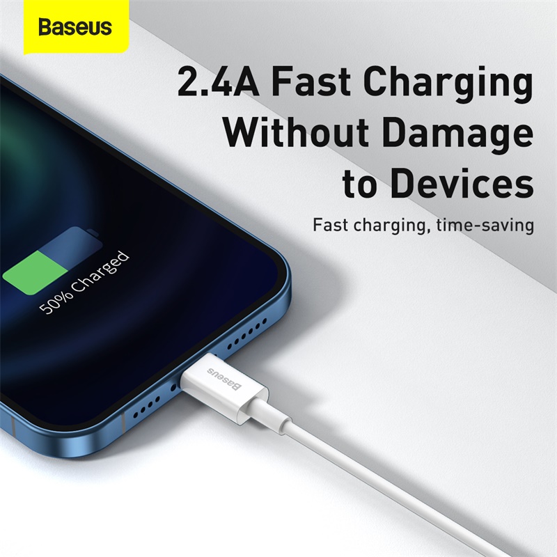 BẢO HÀNH 18 THÁNG Cáp sạc nhanh Baseus 2.4A USB Cable for iPhone 12 Pro