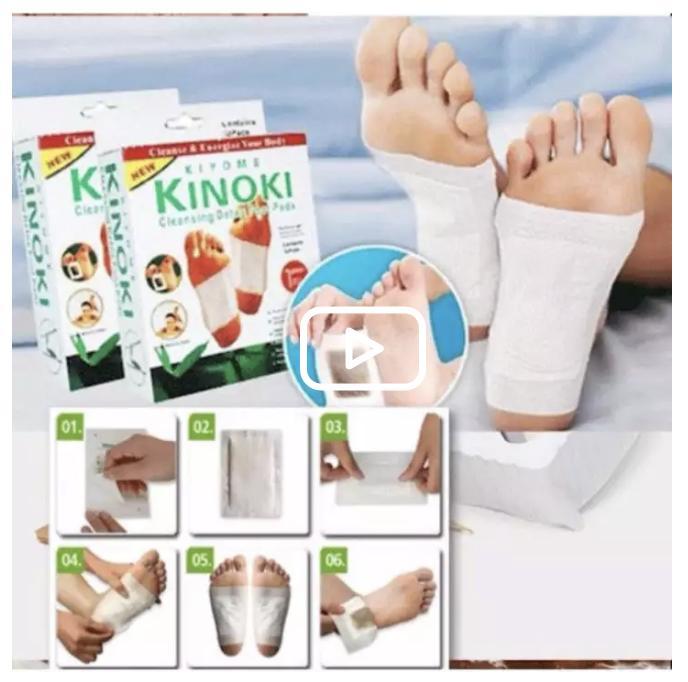 COMBO 100 Miếng dán chân giải độc massage chân Kinoki NHẬT BẢN (100 miếng/10 hộp)