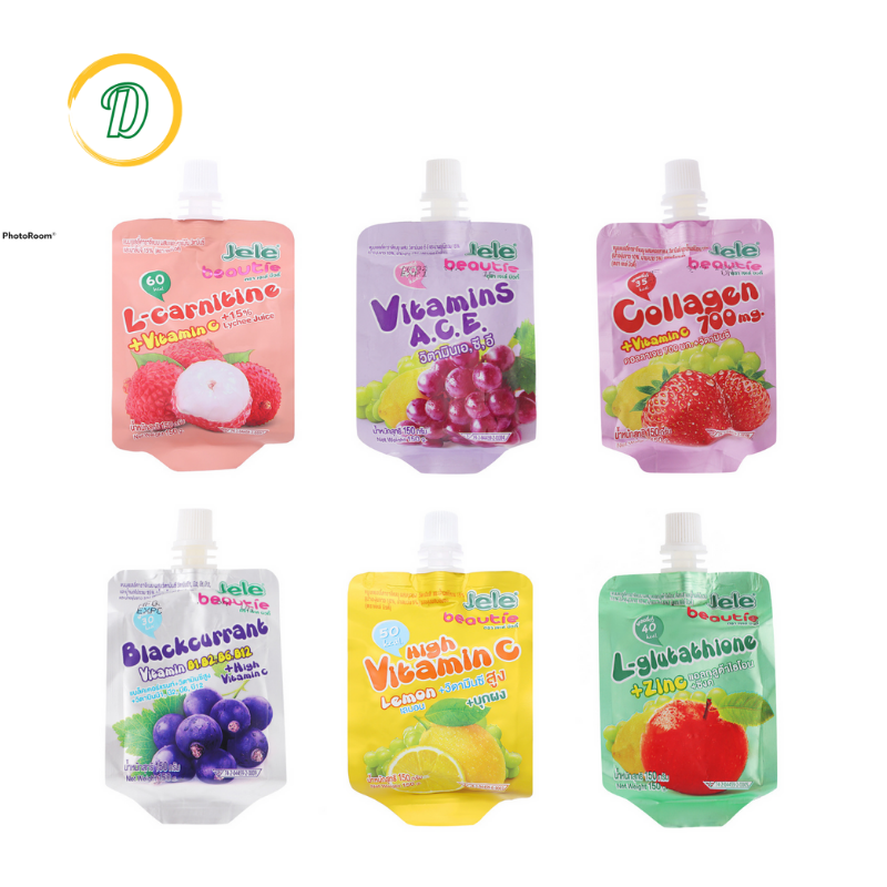 BÁO GIÁ NƯỚC ÉP TRÁI CÂY THẠCH L-GLUTATHIONE 150G | Shopee Lazada Sendo Tiki mới nhất 16 Nước ép trái cây thạch Jele Beautie 150g, bổ sung vitamin tốt cho sức khỏe, làm đẹp da.
