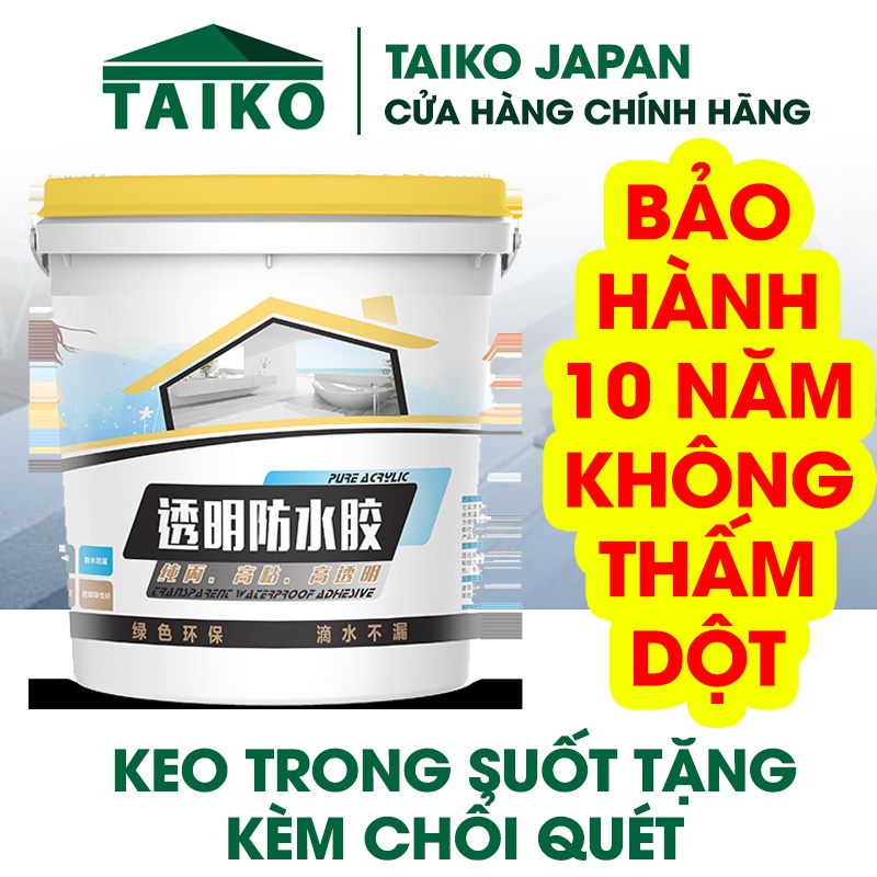 Keo Chống Thấm Trong Suốt Siêu Hiệu Quả-Chống Thấm Gạch Lát Nền,Trần Vết Nứt Mái Nhà, Sàn Nhà Vệ Sinh Triệt Để (1000 ml) - Khô hoàn toàn sau 72h