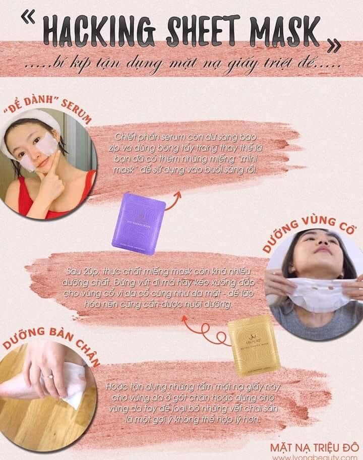 SET MẶT NẠ ĐẮP TRẮNG DA- CHỐNG LÃO HOÁ (TÍM)