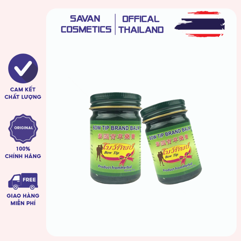 Dầu cù là THẢO DƯỢC BOW TIP BRAND BALM 50g ( Xanh )