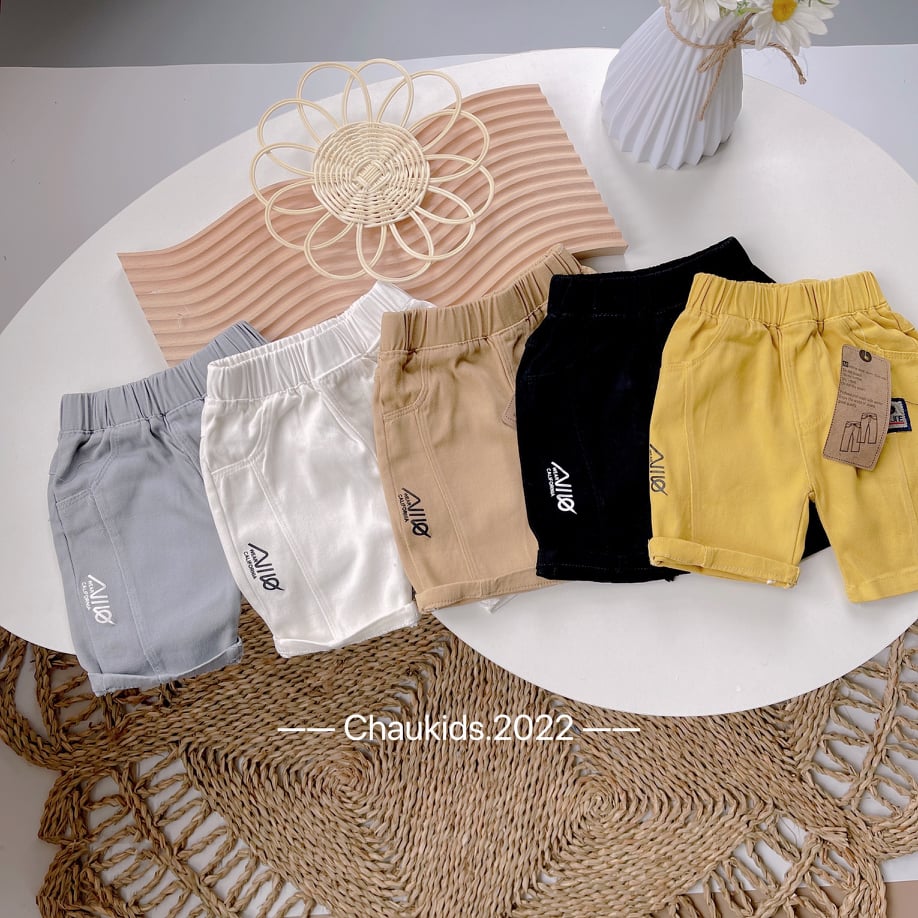 quần short kaki cho bé  trai 8-18kg