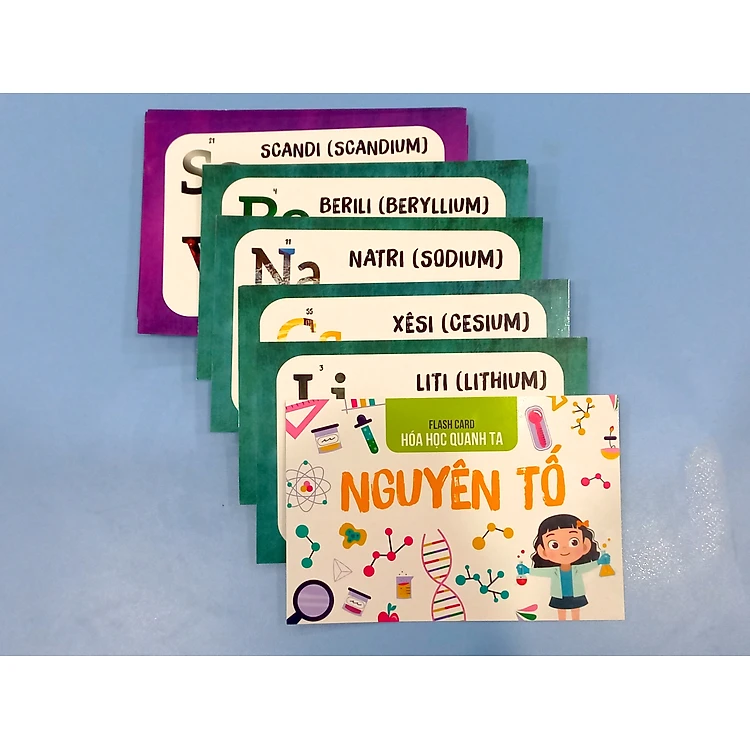 Flash card Nguyên tố Hóa học - Tổng Hợp Kiến Thức Hóa Học - Á Châu Books - Hình ảnh 5