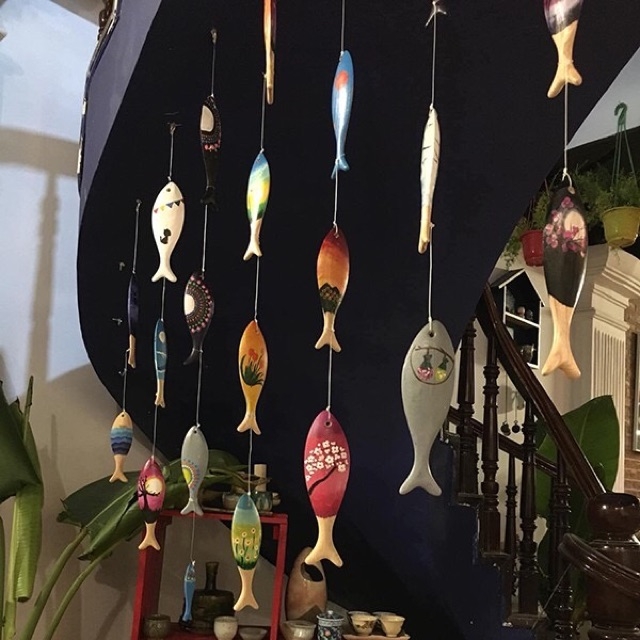 Cá gỗ trang trí handmade (Wooden fish for decoration)