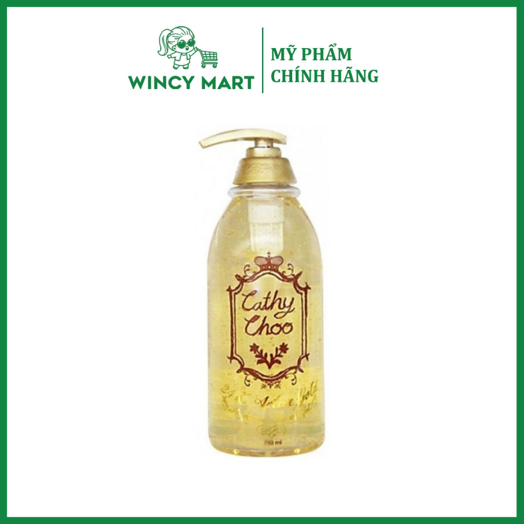 Sữa tắm vàng trắng da cathy choo 24k active gold fragrance shower gel 750ml