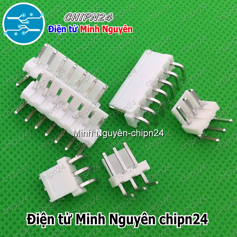 (F309) Header VH3.96 Đực Cong (2P/3P/4P/5P/6P/7P/8P/9P/10P/11P/12P 3.96 3.96MM) - [Chọn Loại] - HHH.00230