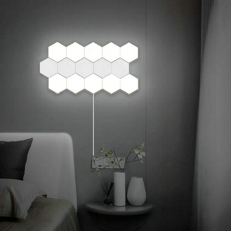 Đèn Led Tổ Ong Lục Giác Dán Tường Chạm Cảm Ứng