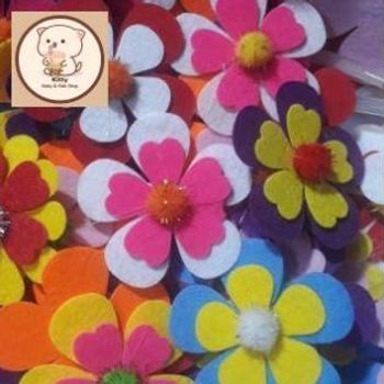Hoa dập sẵn 100 bông 5cm, 7cm