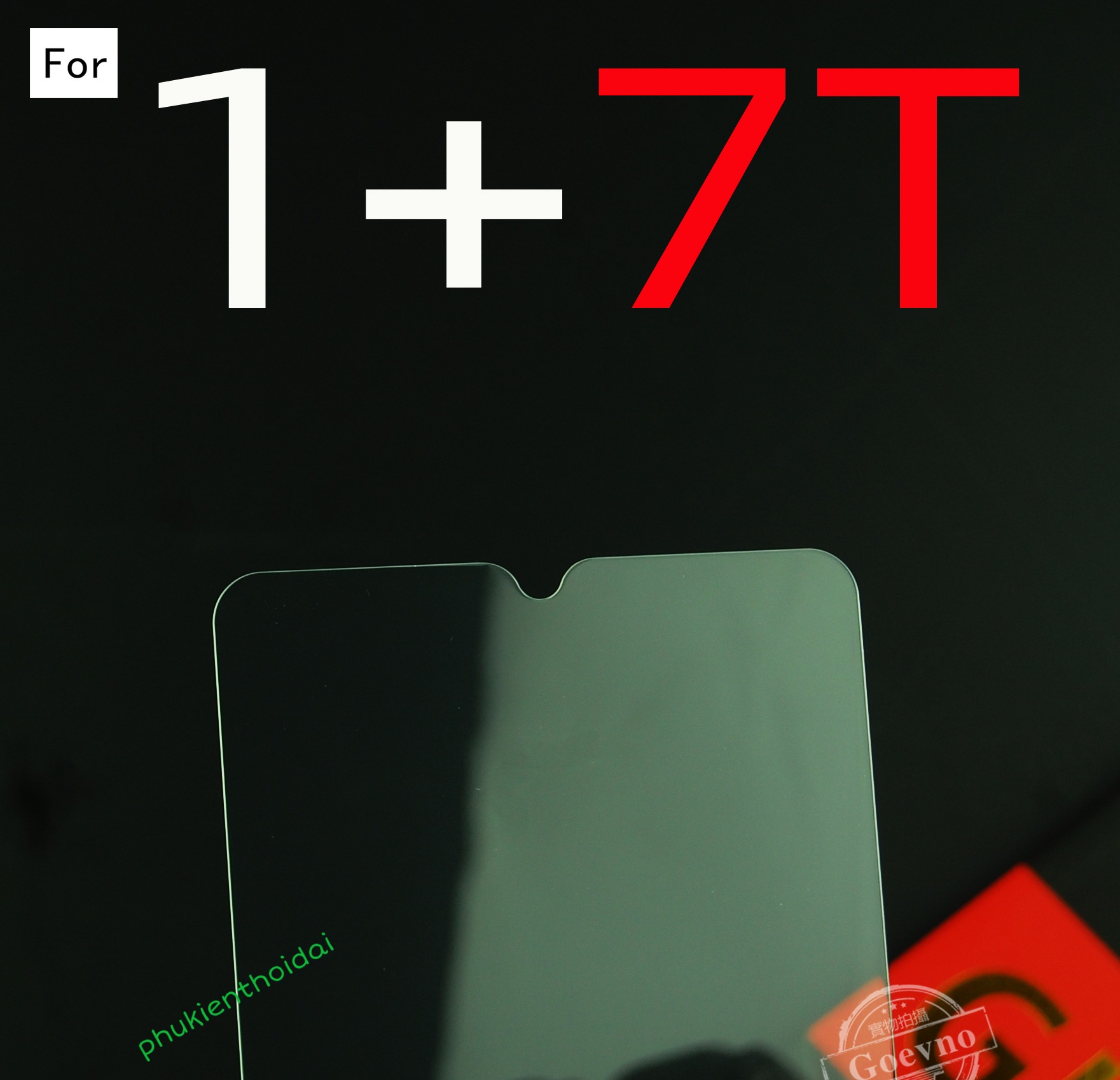 Kính cường lưcn OnePlus 7T hiệu Goevno trong suốt trơn mượt ( tặng keo mép )