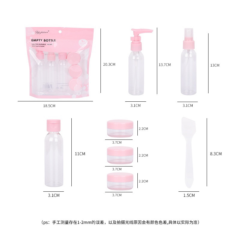 Set Chiết Mỹ Phẩm 7 Món Tiện Lợi