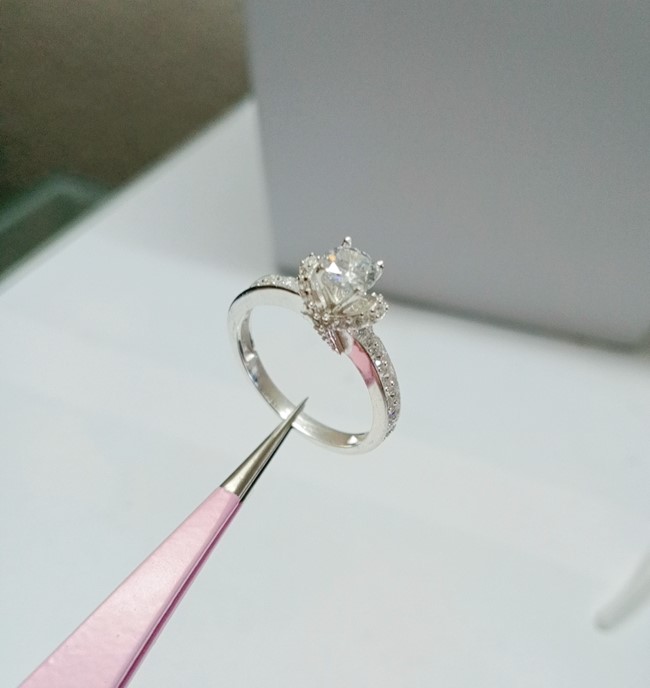 Nhẫn đính đá Bạc Ta cao cấp siêu xinh - Nhẫn bạc nữ