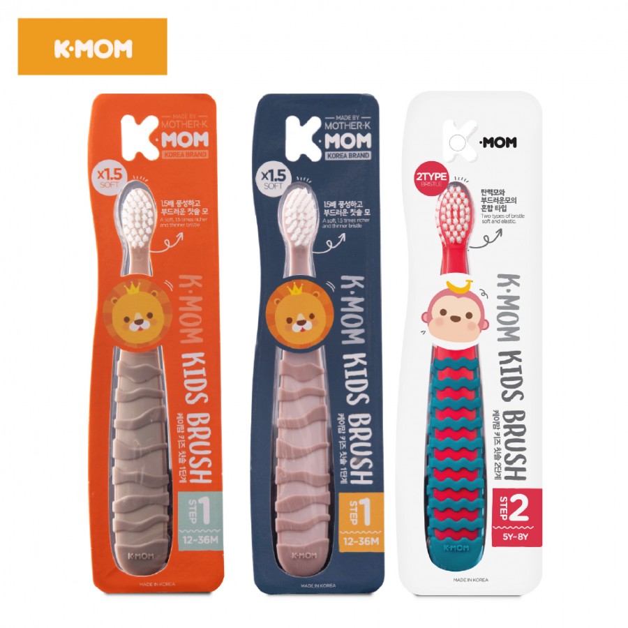 Bàn chải đánh răng trẻ em K-Mom (12-36m)