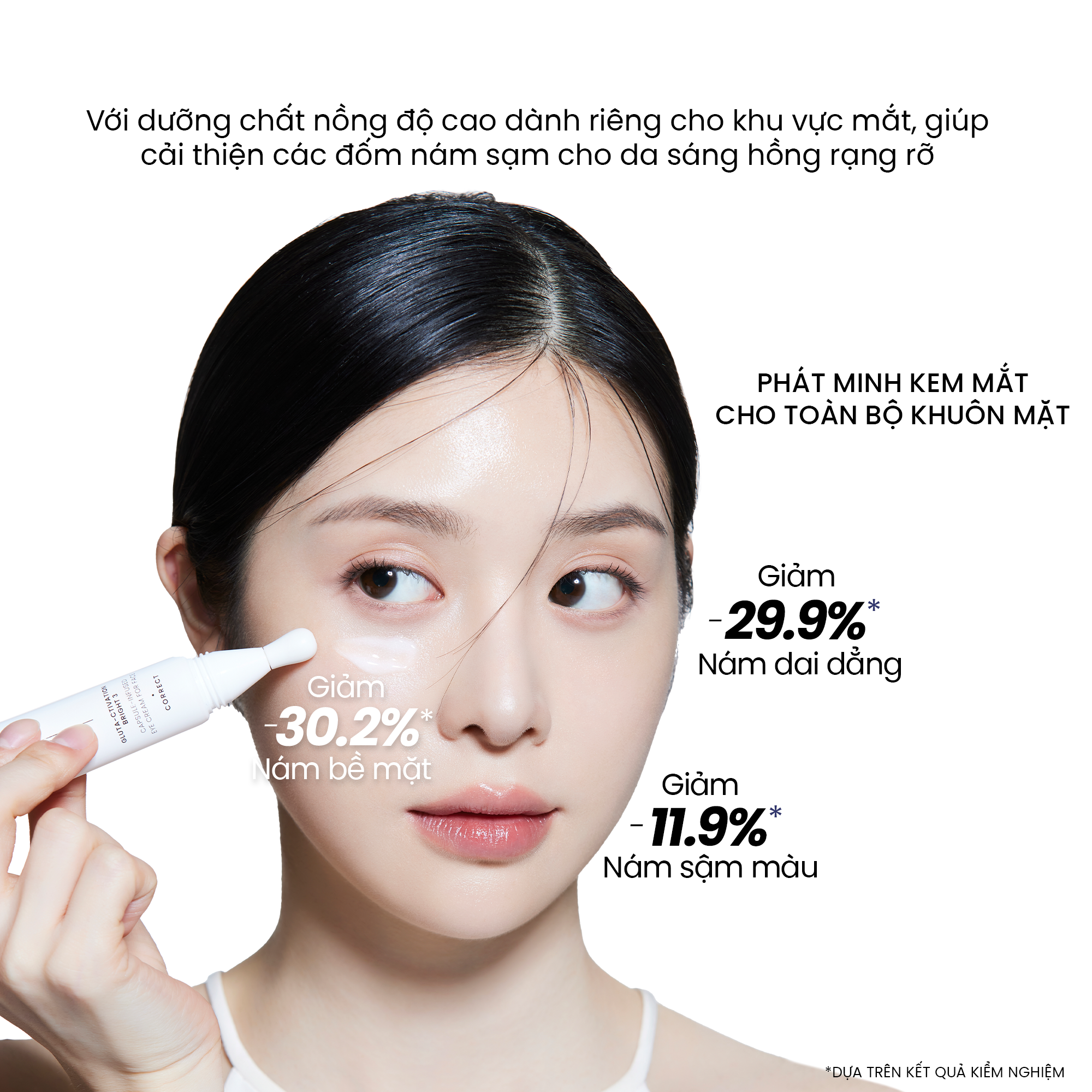 Kem mắt cho mặt mờ nám sáng da PROSHOT GLUTA-CTIVATION BRIGHT 3 AHC 30ML - Hình ảnh 3