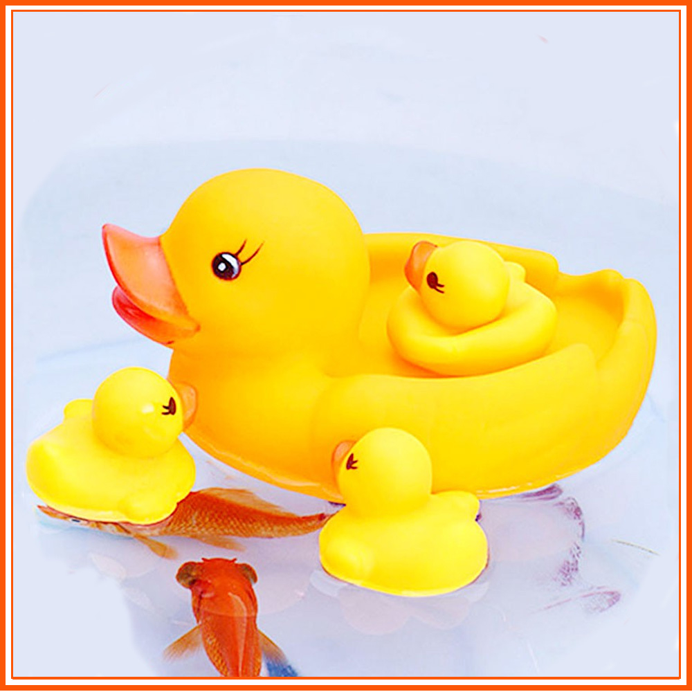 ĐỒ CHƠI BỒN TẮM CHO BÉ VỊT MẸ VÀ 3 VỊT CON