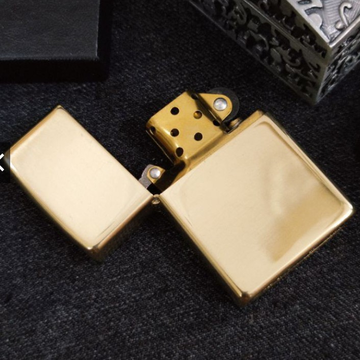 [HCM]Bật lửa Zippo Đồng Nguyên Khối mẫu trơn