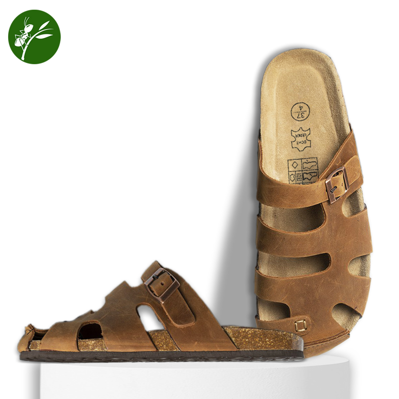 Dép đế trấu Nam Da thật quai rọ (size 35-45)