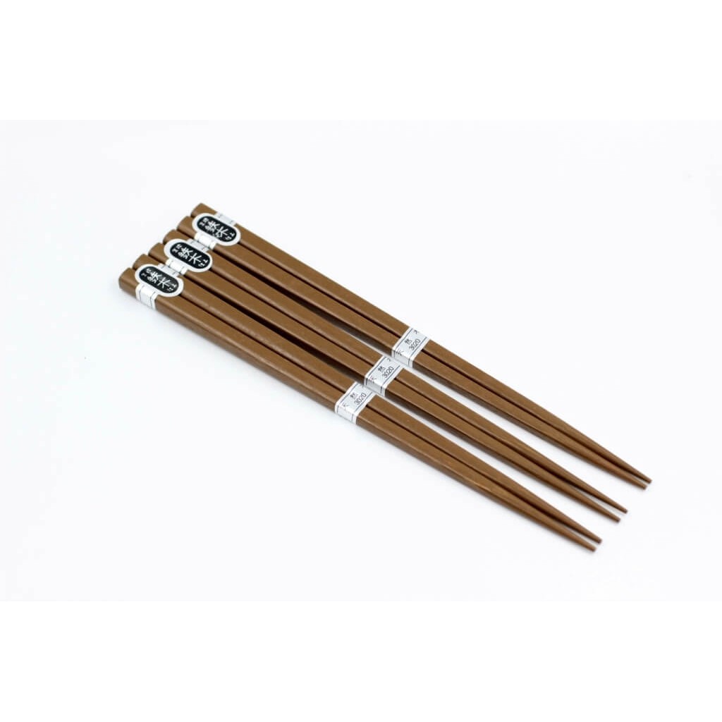 Set 3 đôi đũa gỗ 22,5cm (loại mỏng) - Hàng Nhật nội địa