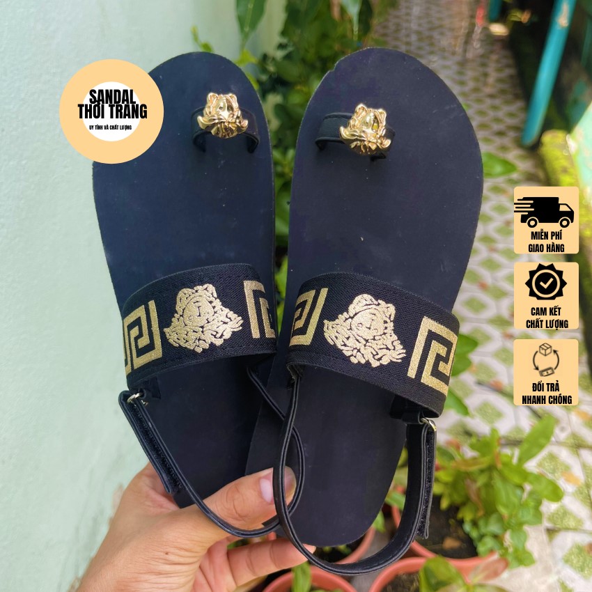 [MIỄN PHÍ SHIP] Dép Quai Hậu Nữ Nam Sandal Thời Trang Giày Sandal Nữ Đi Học Kiểu Mới Học Sinh Dép sandal nữ xỏ ngón thun cọp đen (ẢNH THẬT 100%) Full Size 30-44 Nam Nữ