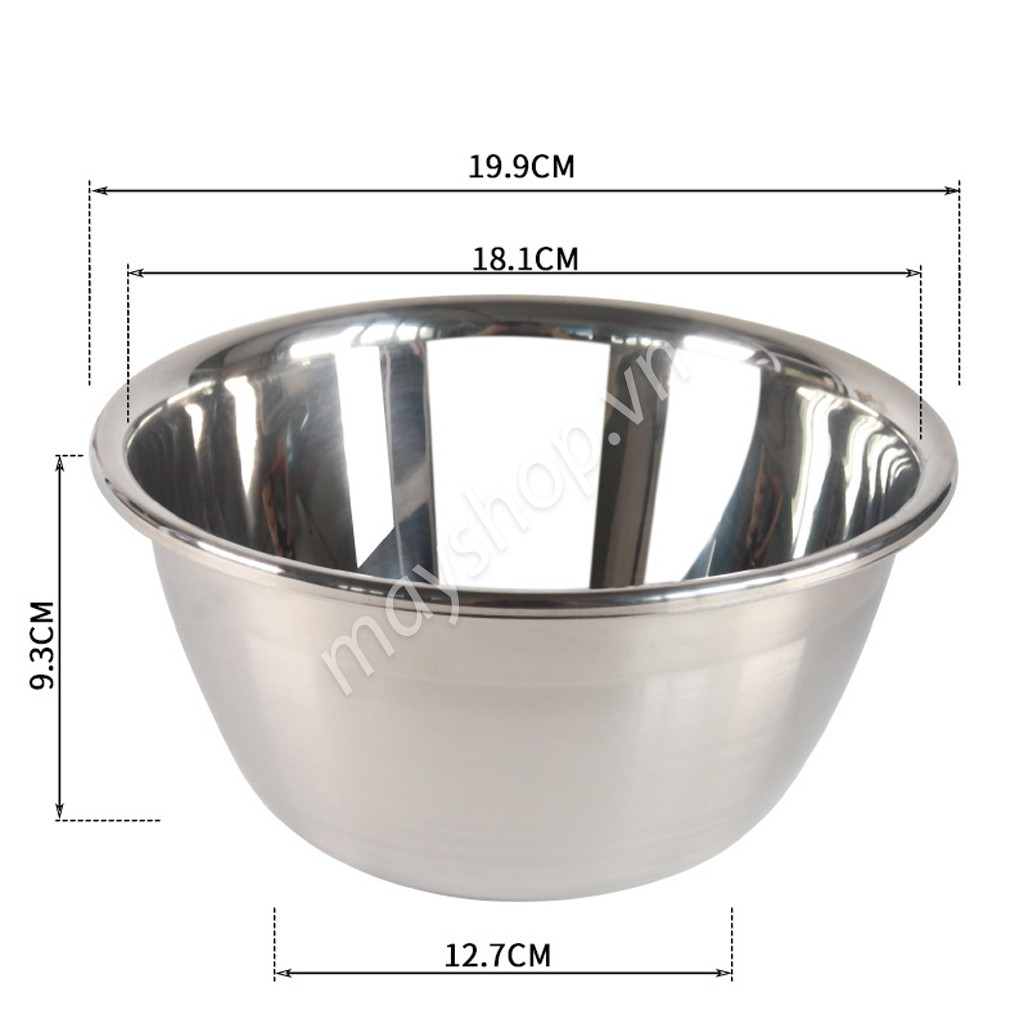 Âu trộn inox cao cấp/ nhiều kích thước