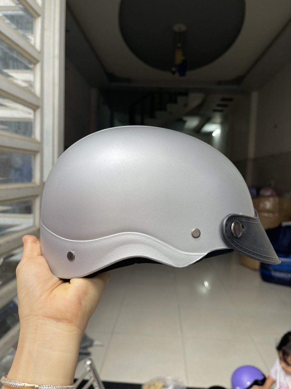 nón bảo hiểm nửa đầu nhiều màu lựa chọn