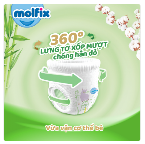 Tã dán sơ sinh Molfix size NB< 5kg 70 miếng