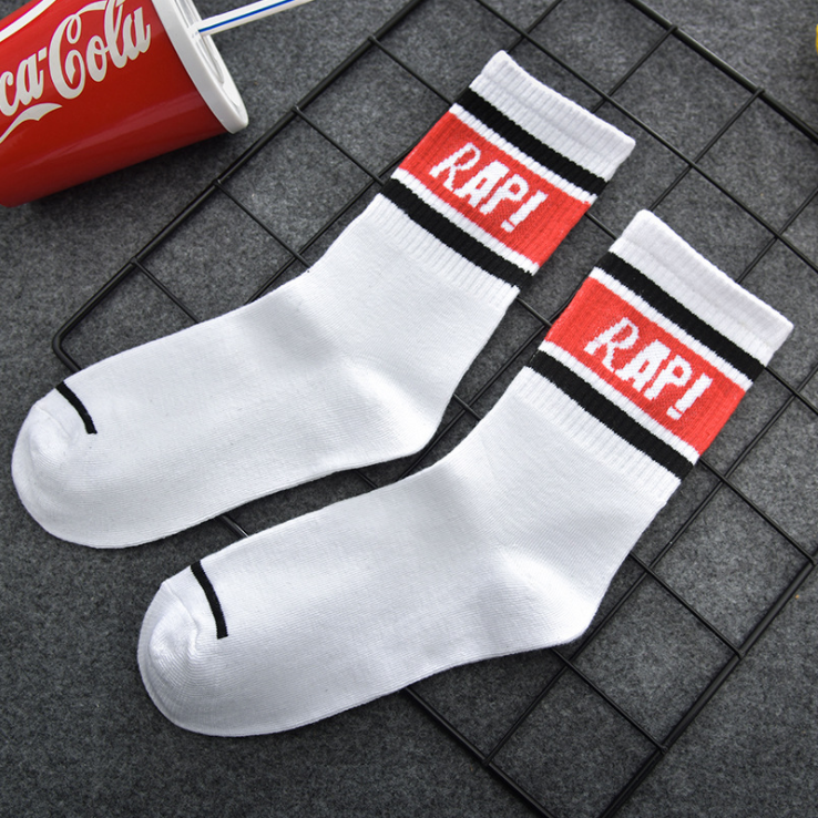 Set 2 Đôi Tất Vớ Cao Cổ R.A.P Phong Cách OFF.WHTE