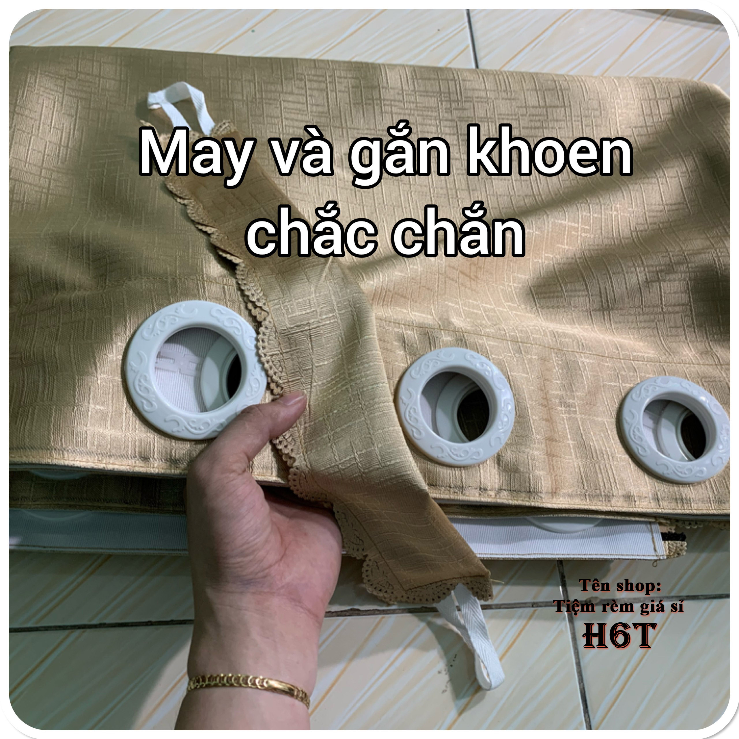RÈM MÀN CỬA _ MÀU VÀNG ĐẸP SANG
