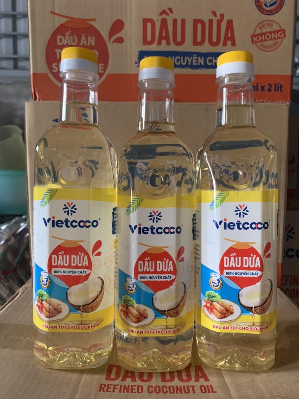 Dầu dừa cooking oil Vietcoco - DẦU ĂN chai 1 lít
