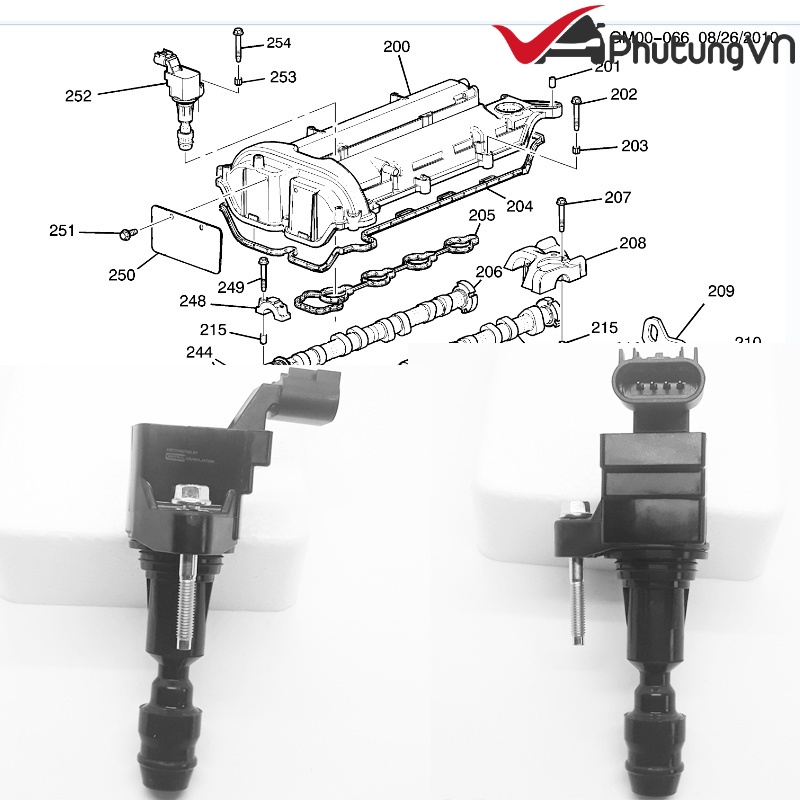 Mobin Chevrolet Orlando,Mô bin đánh lửa Chevrolet Orlando 9091902269 -Hàng chính hãng -JCAP -Nhật bản -Bảo hành 6 tháng