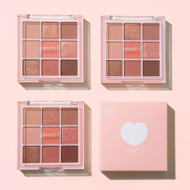 [HCM]Phấn Mắt 9 Màu Peach C Soft Mood Eyeshadow Palette #Sofl Coral