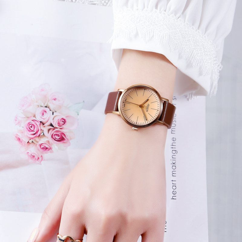 Đồng hồ nữ JULIUS JA-814 dây da (4 màu)