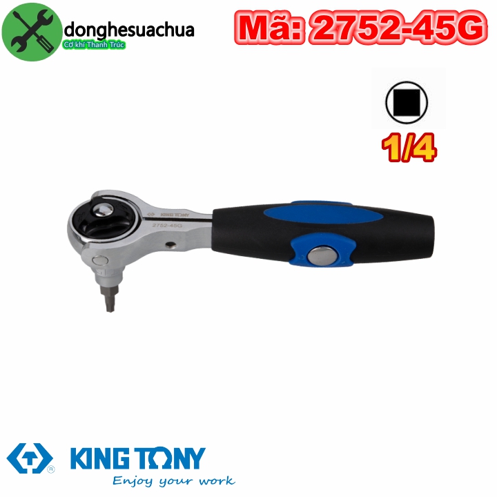 Cần siết tự động lắc léo 1/4 kingtony 2752-45g dài 114mm