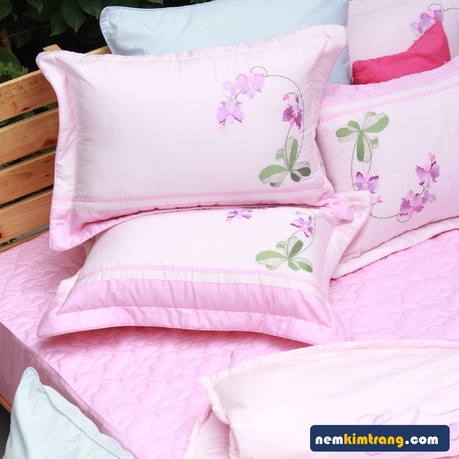 VỎ gối nằm Cotton Solid Edena - CHÍNH HÃNG, CAO CẤP