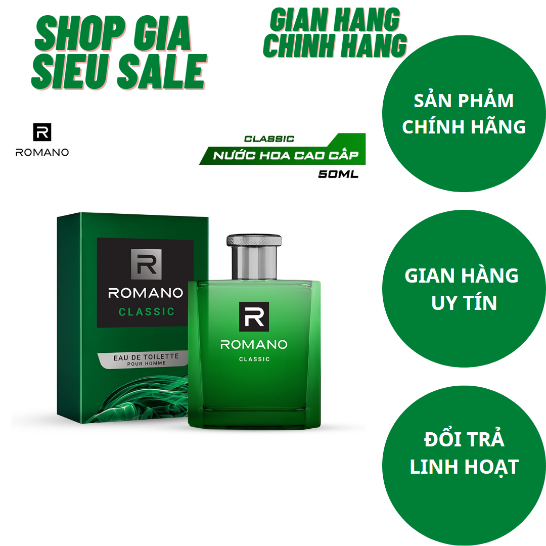 Nước hoa nam romano 50ml
