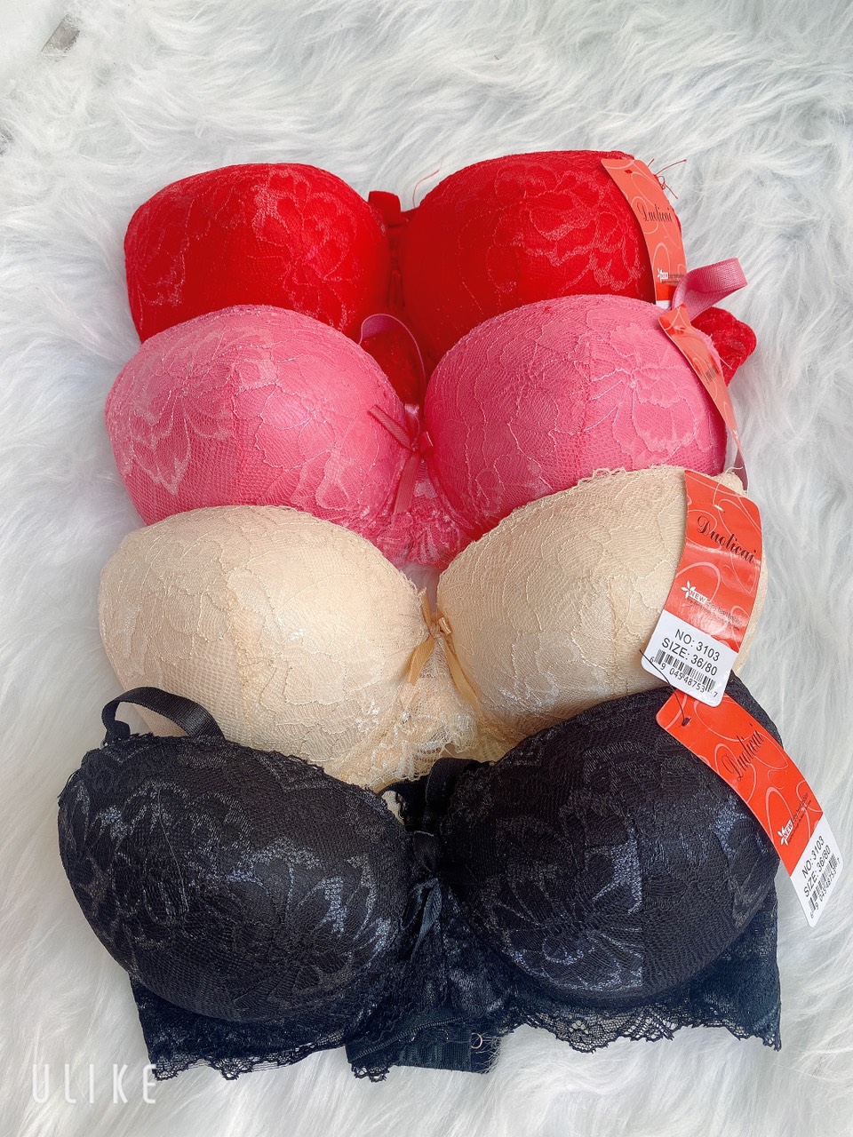 COMBO 3 Áó lót ren đệm 3cm 34,36,38