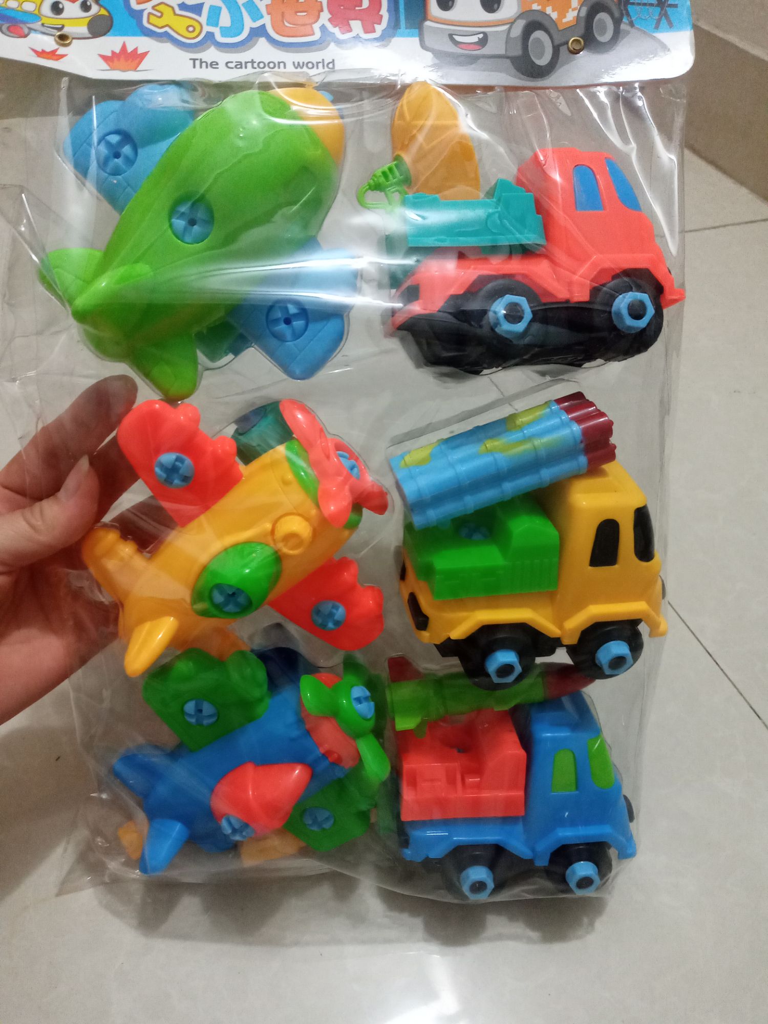 ĐỒ CHƠI TÚI XE CÔNG TRÌNH LẮP RÁP THÔNG MINH