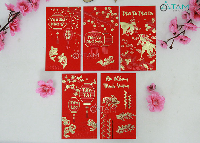 [HCM]Bao lì xì SET 100bao MẪU MỚI 2021 ⚡ Bao lì xì siêu đẹp siêu xinh độc lạ hot hit tết GIÁP THÌN 2024