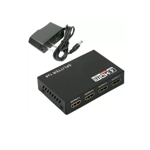 Bộ chia cổng HDMI 1 ra 4 màu đen