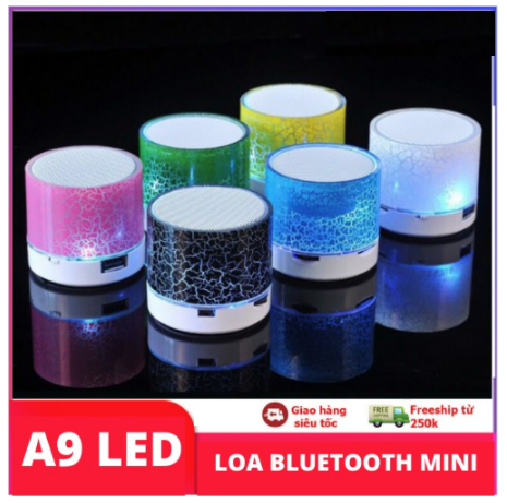 Loa Bluetooth không dây mini có đèn LED nhiều màu ( Bảo Hành 1 đổi 1 )