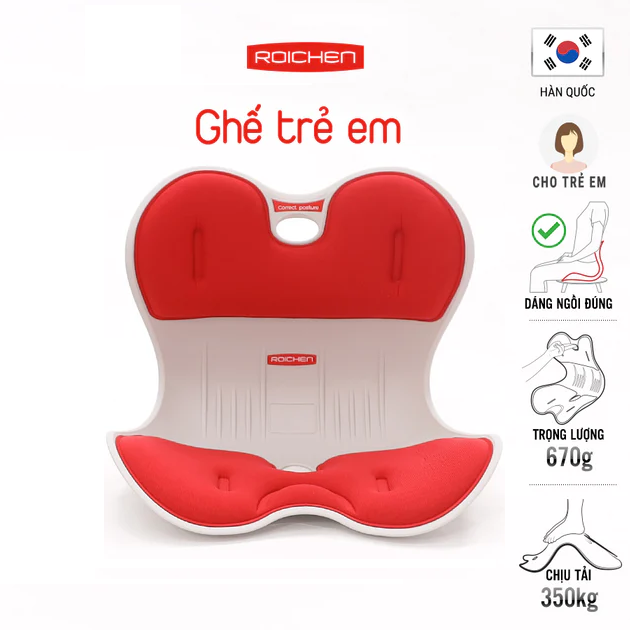 Giao hoả tốc 2h_Ghế chỉnh dáng ngồi đúng dành cho Nam, Nữ, Trẻ Em - Roichen Hàn Quốc (Made in Korea). Hàng chính hãng