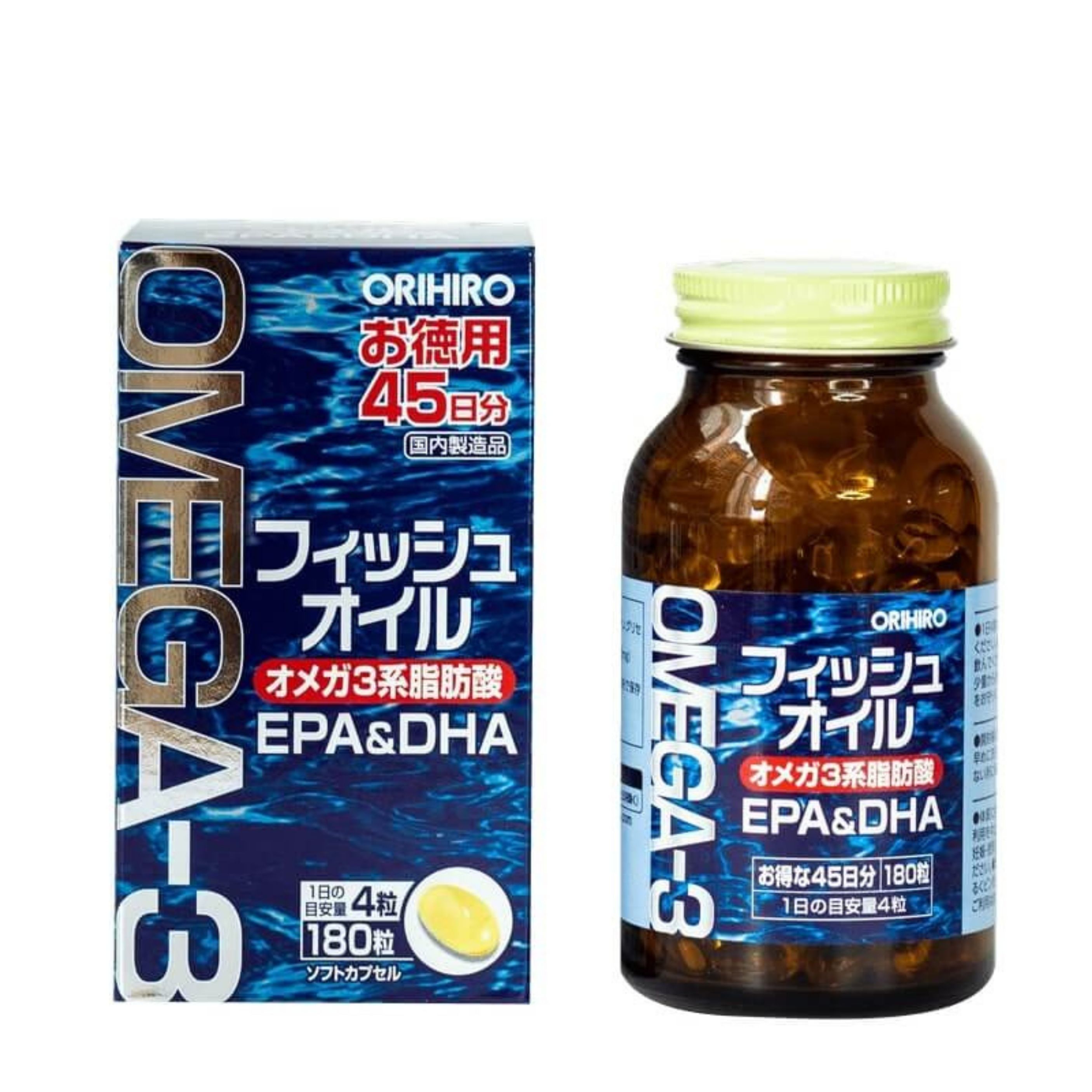 viên uống dầu cá omega 3 orihiro 180 viên phòng ngừa các bệnh tim mạch 2